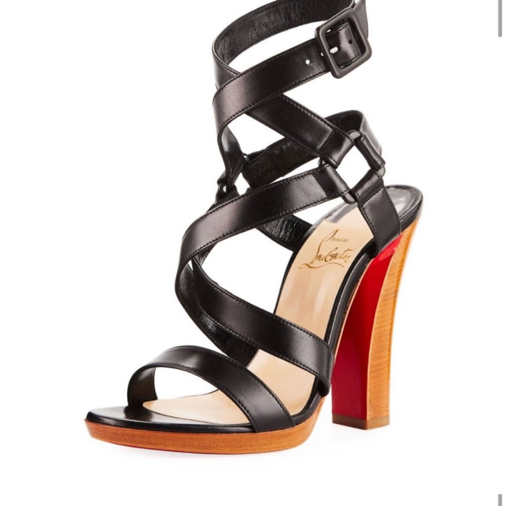 Christian Louboutin Corsini 120 Nappa Shiny/Cuoio Heel